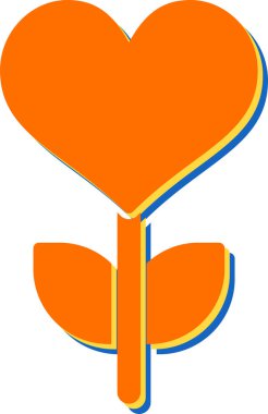 Yaprak. Web simgesi basit tasarım