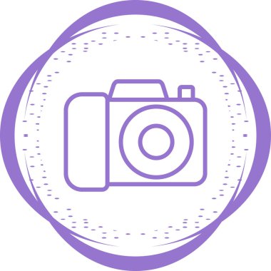 Kamera. Web simgesi basit illüstrasyon