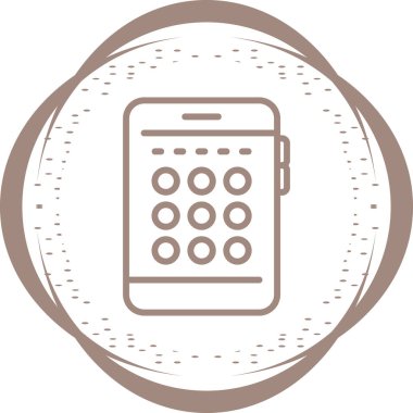 cep telefonu ikonu vektör illüstrasyonu