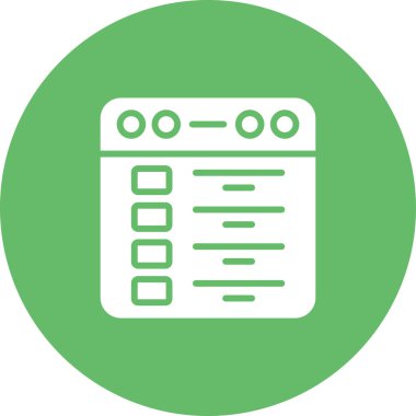 Pano. Web simgesi basit illüstrasyon