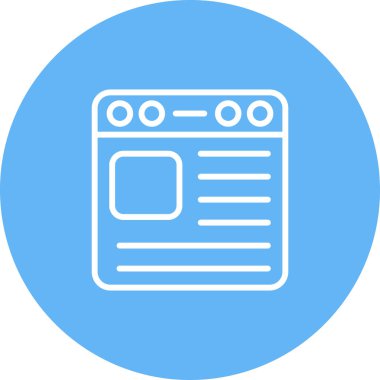 Web simgesi vektör illüstrasyonu