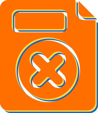 belge simgesi. vektör illüstrasyonu