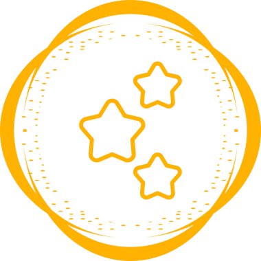 Yıldız simgesinin vektör illüstrasyonu