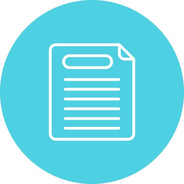 Belge. Web simgesi basit illüstrasyon