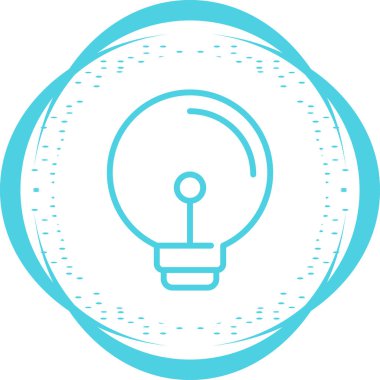 Ampul. Web simgesi basit illüstrasyon