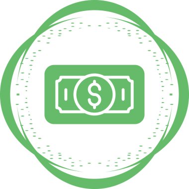 Dolar simgesi vektör illüstrasyonu