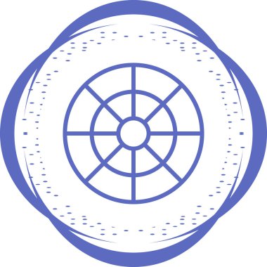 Küre. Web simgesi basit illüstrasyon