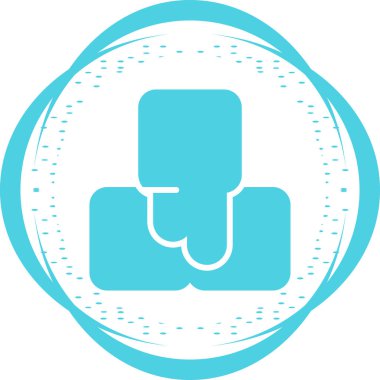 Modern simgenin vektör illüstrasyonu