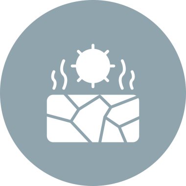 Bir bitki simgesinin vektör illüstrasyonu