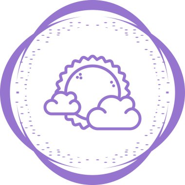 Bulut simgesi vektör illüstrasyonu