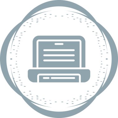 Bilgisayar. Web simgesi basit illüstrasyon