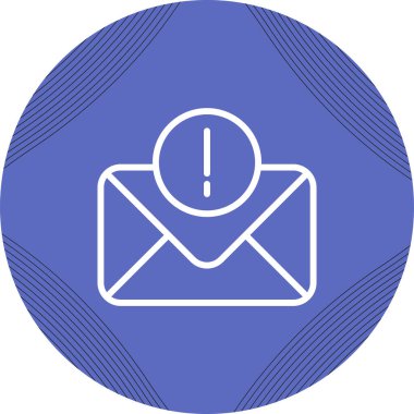 E-posta. Web simgesi basit illüstrasyon