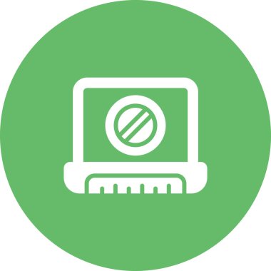 Dizüstü bilgisayar simgesi vektör çizimi