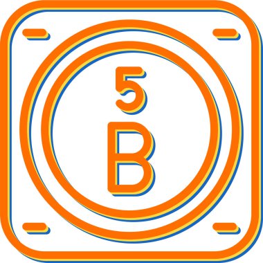 B Harfi vektör çizimi