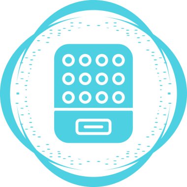 Hesap makinesi simgesi. Web için hesap makinesi vektör simgelerinin özet çizimi