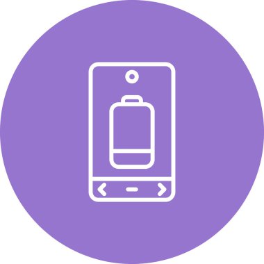 Akıllı telefon simgesinin vektör illüstrasyonu