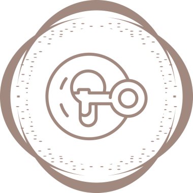 Anahtar. Web simgesi basit illüstrasyon