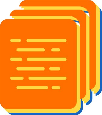 Dosya. Web simgesi basit illüstrasyon