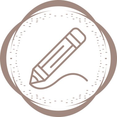 Moda biçimi izole edilmiş arkaplanda kalem simgesi