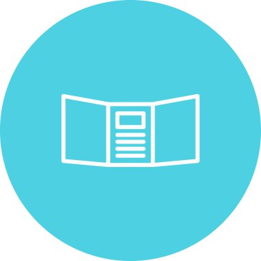 Kitap simgesinin vektör illüstrasyonu