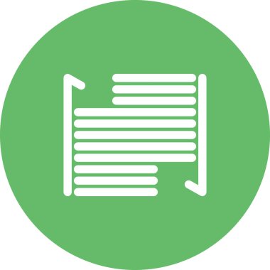 Kağıt simgesinin vektör illüstrasyonu