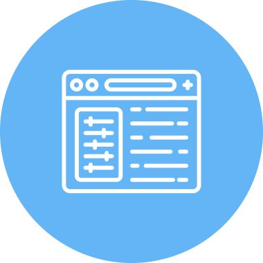 Modern bir simgenin vektör illüstrasyonu