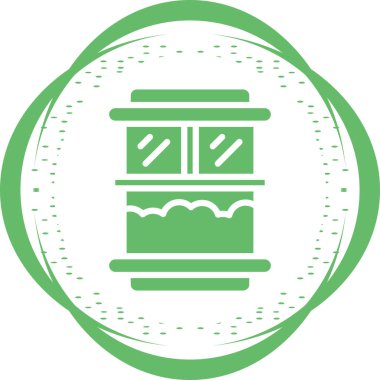 Mahkeme. Web simgesi basit illüstrasyon