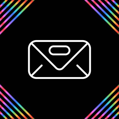 Posta işareti simgesi. e- posta zarfı simgesi. vektör