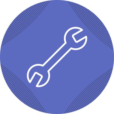 İngiliz anahtarı. Web simgesi basit illüstrasyon