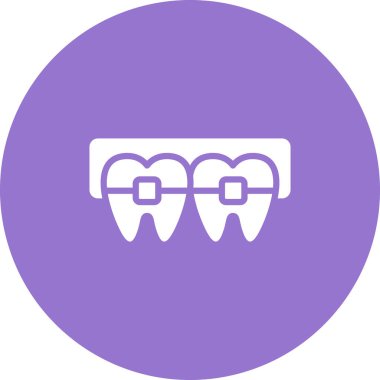 Diş. Web simgesi basit illüstrasyon