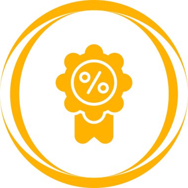 İndirim simgesinin vektör illüstrasyonu