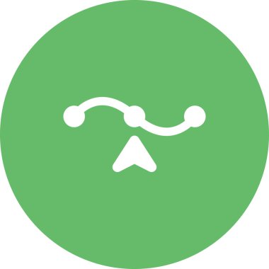 Tek bir izole simgenin vektör illüstrasyonu