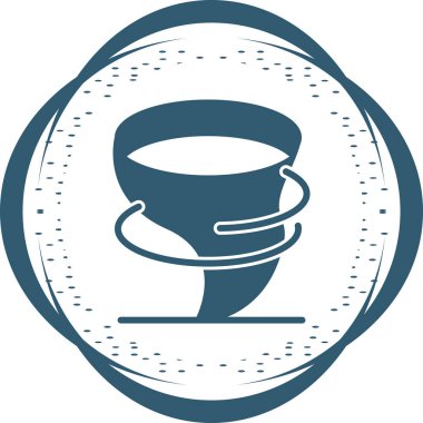 Çay fincanı. Web simgesi basit illüstrasyon