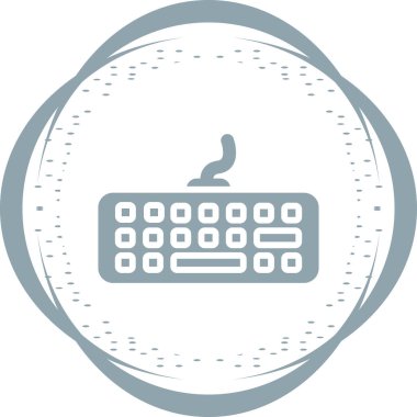 bilgisayar klavye vektör simgesi