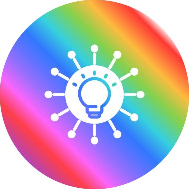 gökkuşağı çizgi simgesi gökkuşağı işareti
