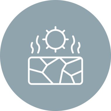 Ana hatlarıyla iklim ısınma simgesi