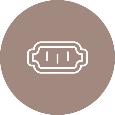 Benzersiz Batarya Vektör Satırı Simgesi