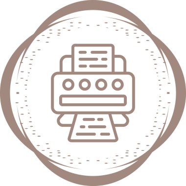 Modern simgenin vektör illüstrasyonu