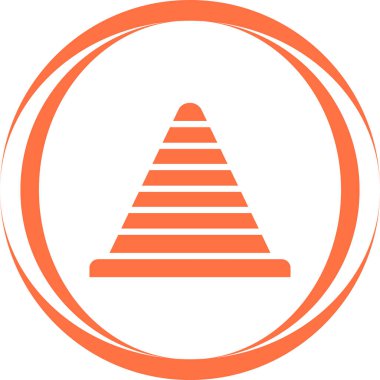 piramit simgesi vektör tasarım şablonu