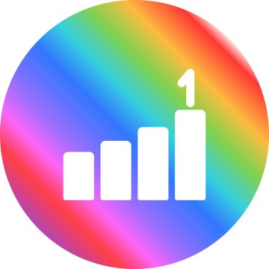 gökkuşağı gradyan simgesi, çizgi film biçimi