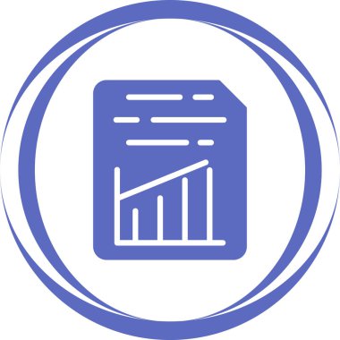 veri analizi grafik simgesi, basit vektör illüstrasyonu