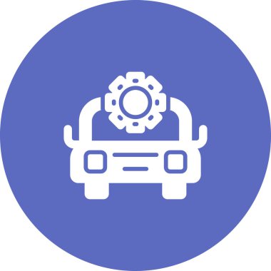 araba tamir vektör simgesi modern basit illüstrasyon