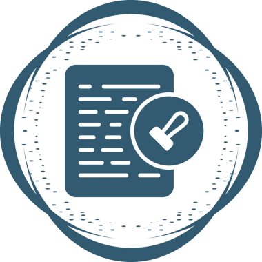 belge simgesi vektör illüstrasyonu