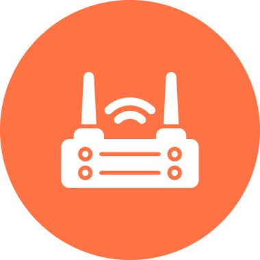 Radyo. Web simgesi basit illüstrasyon