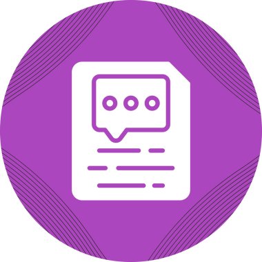 Mesaj var. Web simgesi basit illüstrasyon