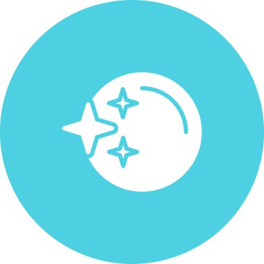 Yıldız vektör simgesi. biçim düz yuvarlak kare düğme, cyan ve mavi renklerdir.