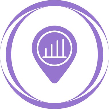 Vektör konumu simge illüstrasyonu