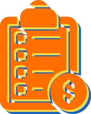 Belge. Web simgesi basit illüstrasyon