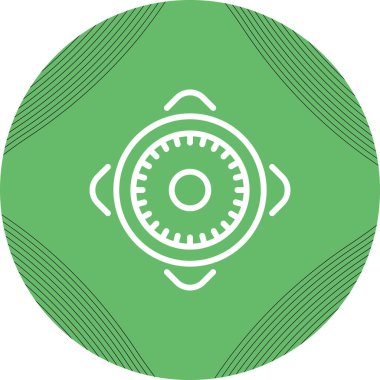 Benzersiz fan çizgisi vektör simgesi