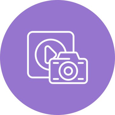 kamera vektör simgesi modern basit illüstrasyon